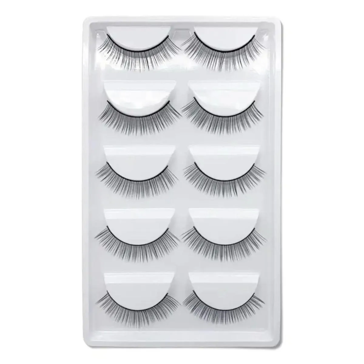KIT 5 PARES CíLIOS PARA TREINO EXTENSãO LASH