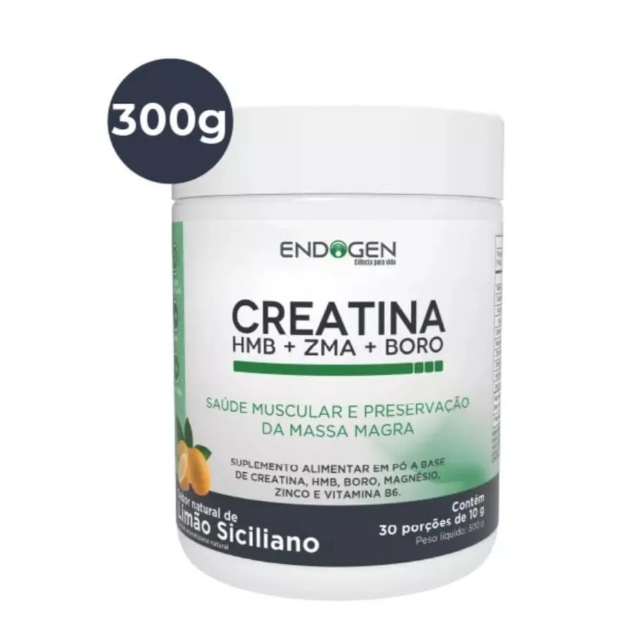 CREATINA + HMB + ZMA + BORO (1 POTE C/ 300G) - ENDOGEN