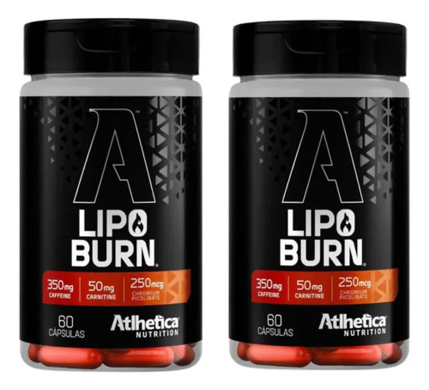 KIT 2 LIPO BRUM 60 CAPSULAS ATLHETICA NUTRITION TERMOGENICO