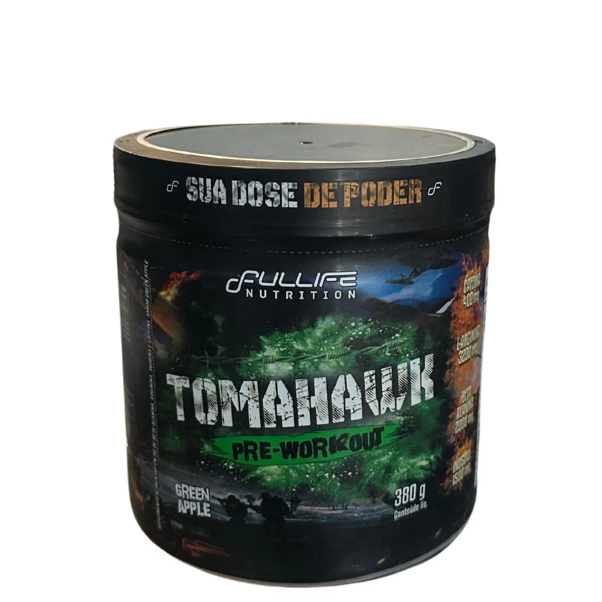 PRé TREINO TOMAHAWK SABOR GREEN APPLE 380G FULLIFE NUTRITION