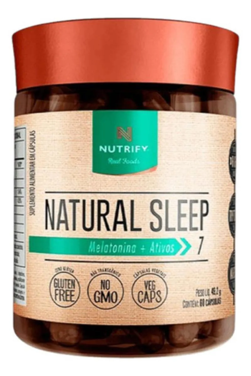 SLEEP 60 CAPS MELATONINA + ATIVOS MAGNESIO GLICINA NUTRIFY
