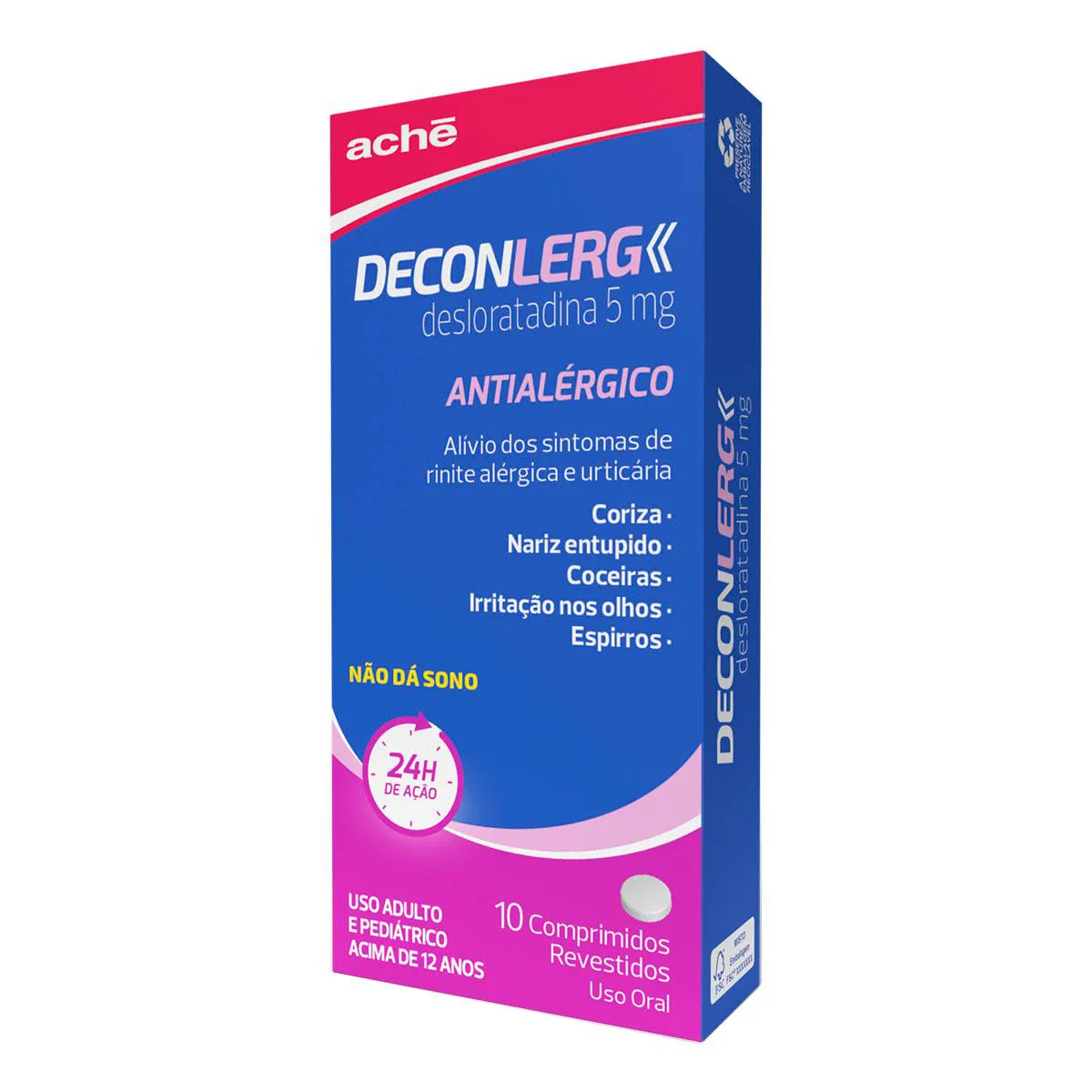 Deconlerg Desloratadina 5mg 10 Comprimidos