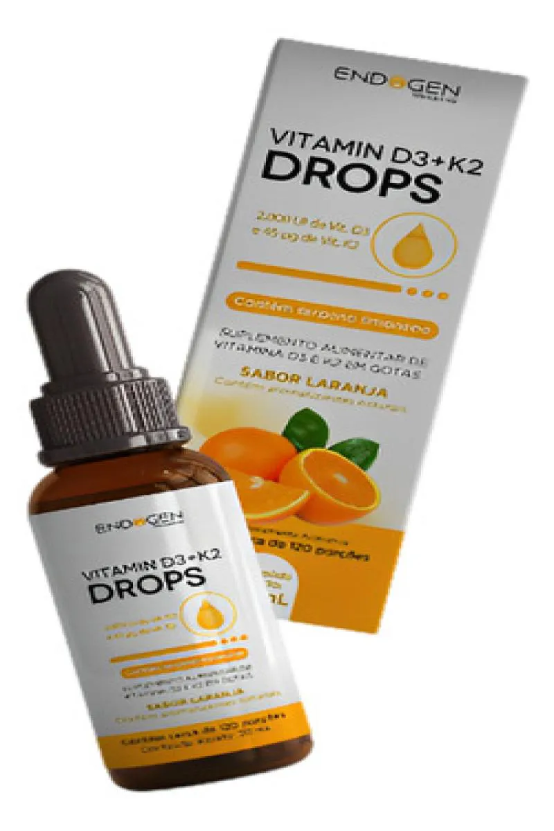 VITAMINA D3+K2 2000UI LIQUIDA GOTAS LARANJA 30ML ENDOGEN