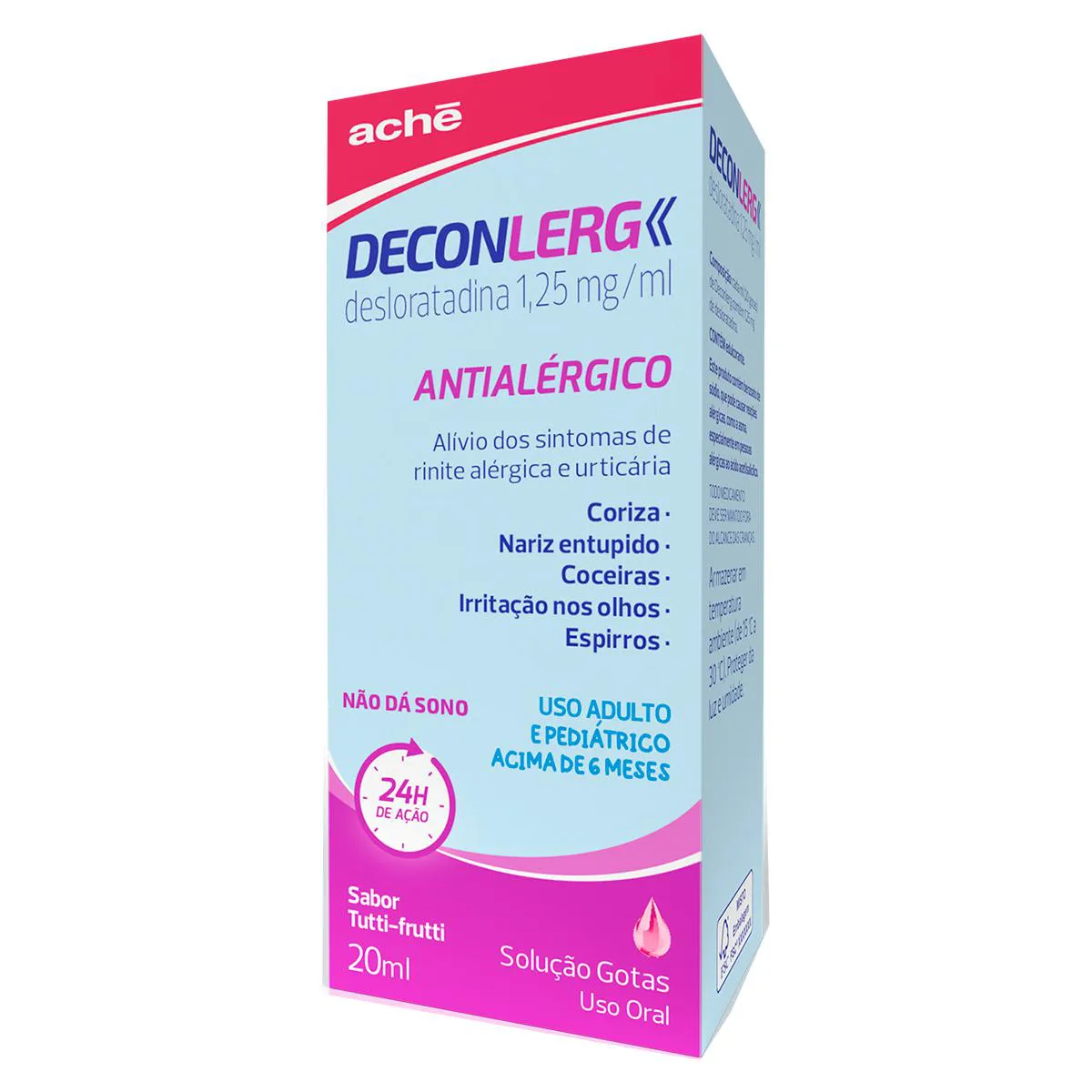 Deconlerg Desloratadina 1,25mg/ml Solução Oral Gotas Tutti-Frutti 20ml