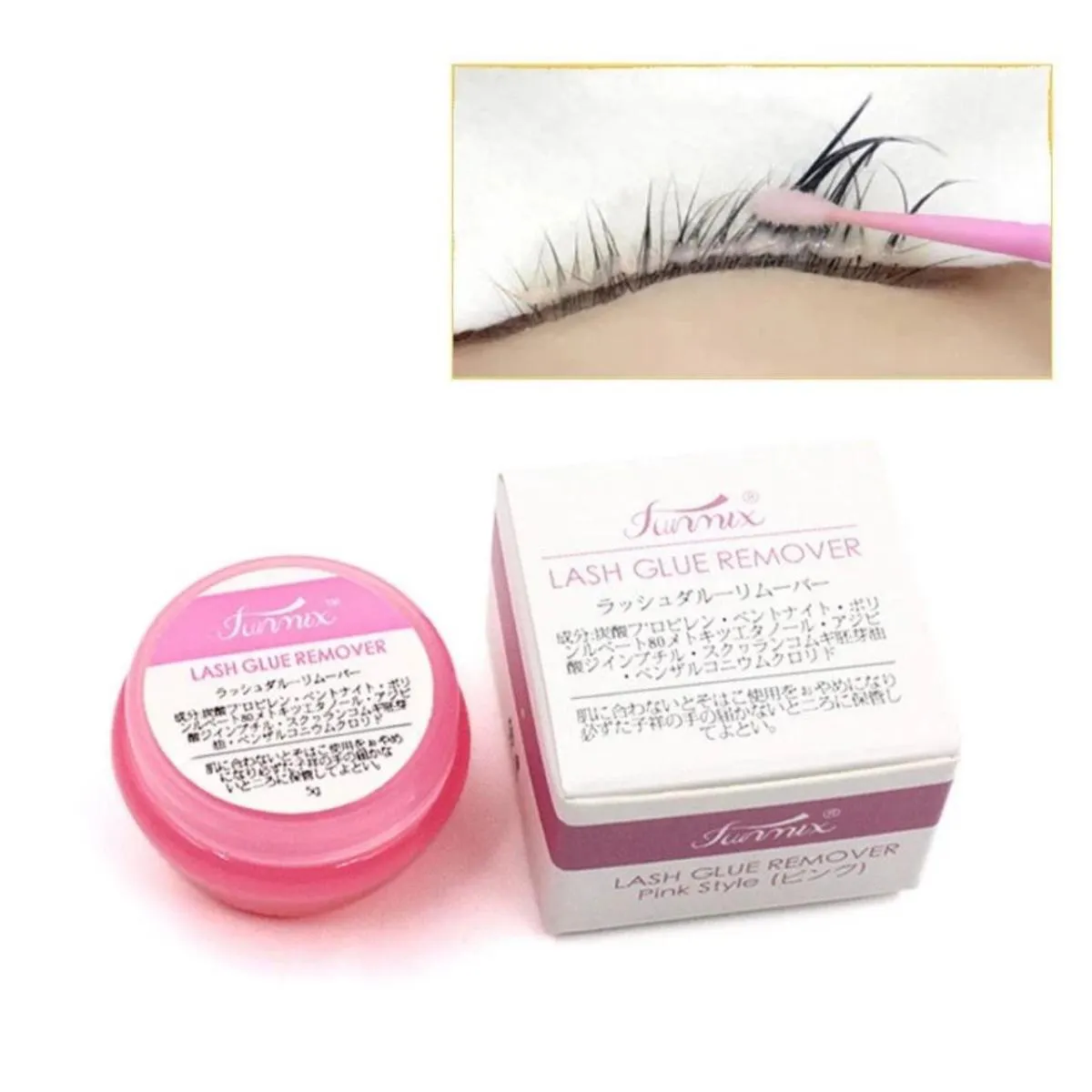 REMOVEDOR DE CíLIOS EM CREME 5G ROSA PARA LASH - FUNNIX