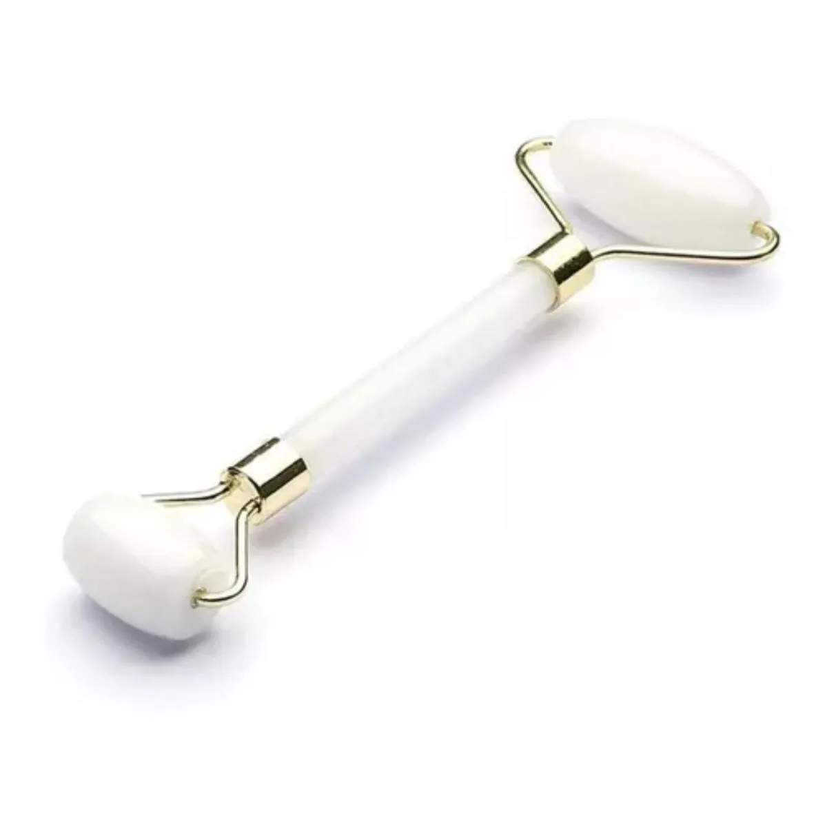 ROLO PARA MASSAGEM FACIAL PEDRA JADE BRANCA