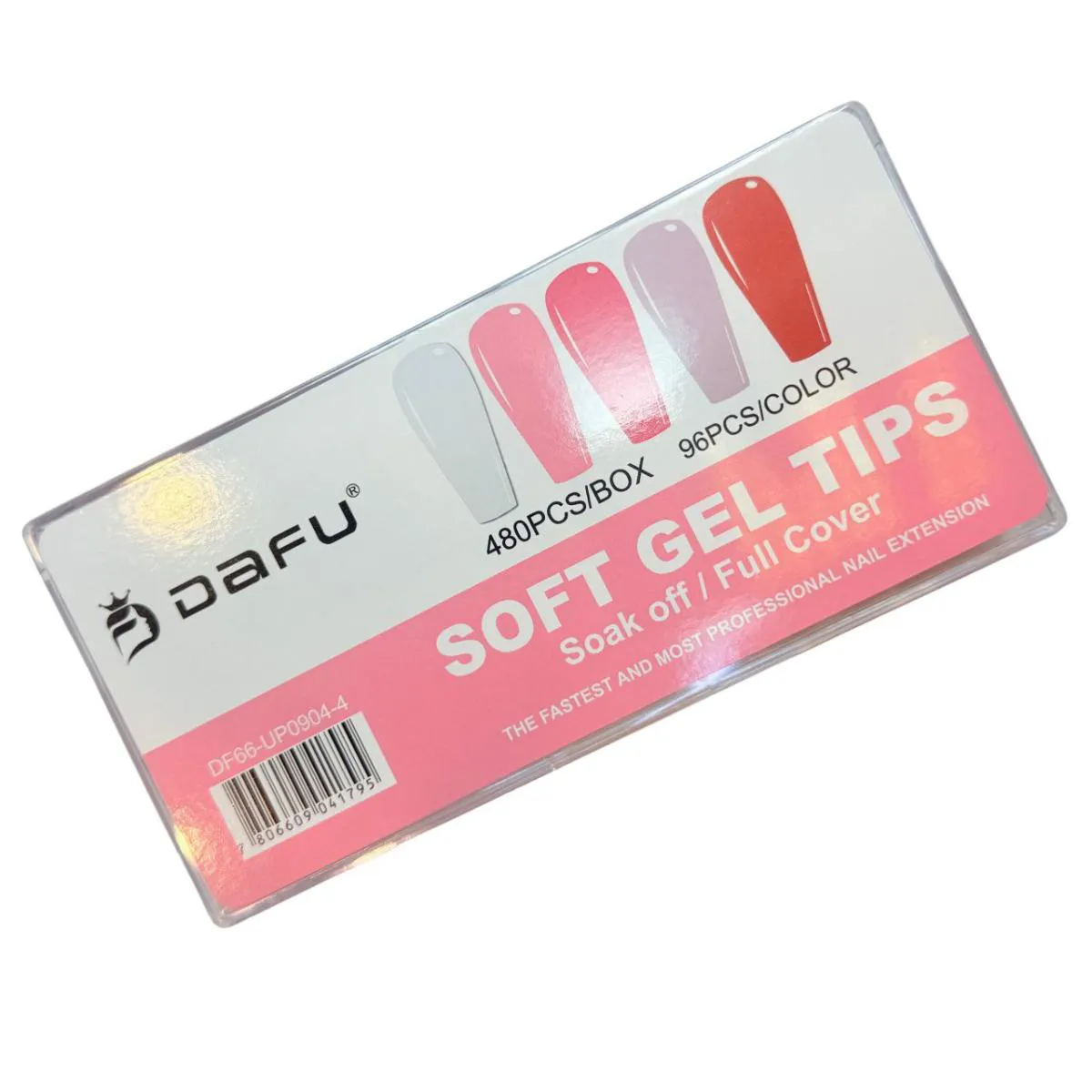 TIP SOFT GEL BAILARINA COLORIDA COM 480 PEçAS  - DAFU