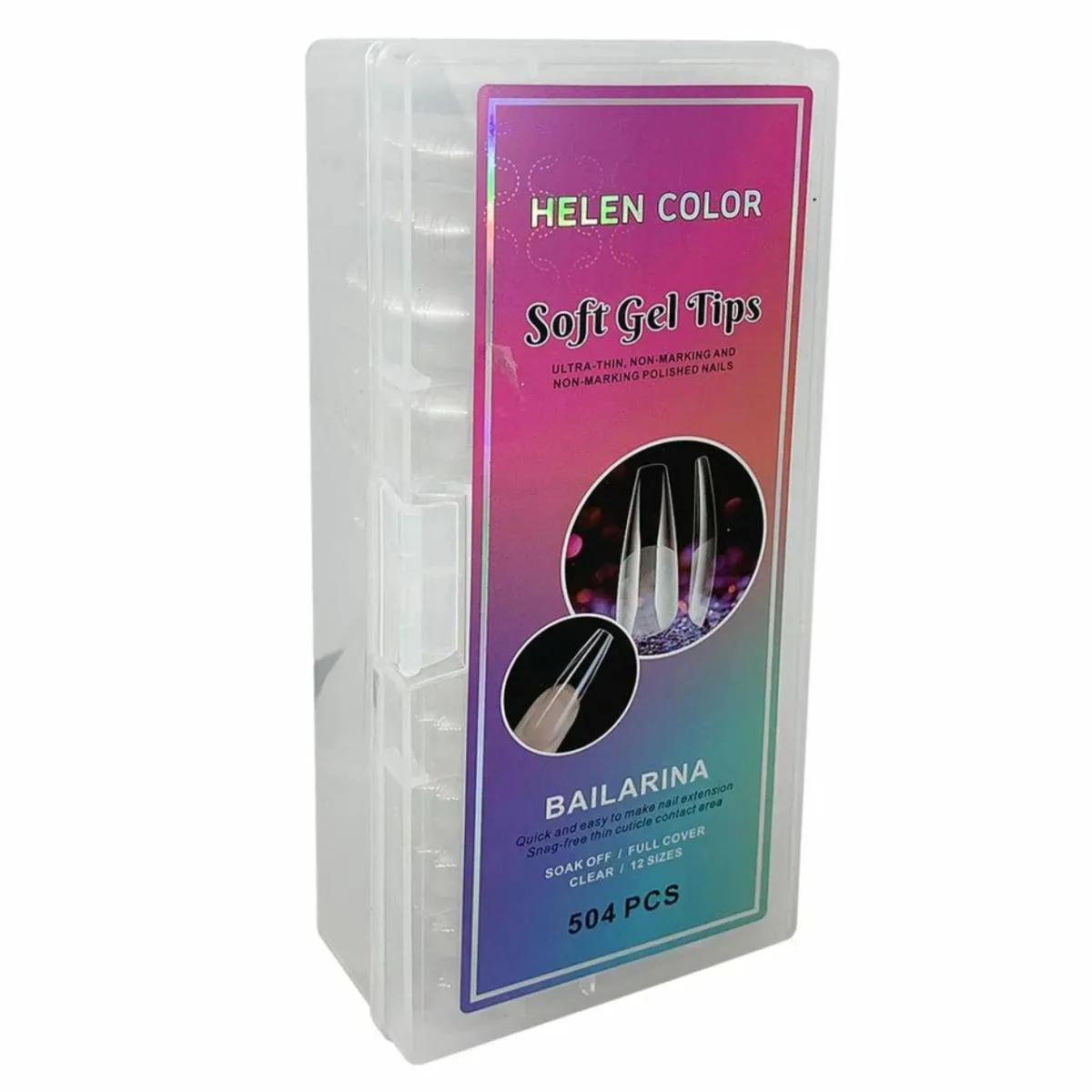 TIP SOFT GEL BAILARINA FOSCA COM 504  - HELEN COLOR