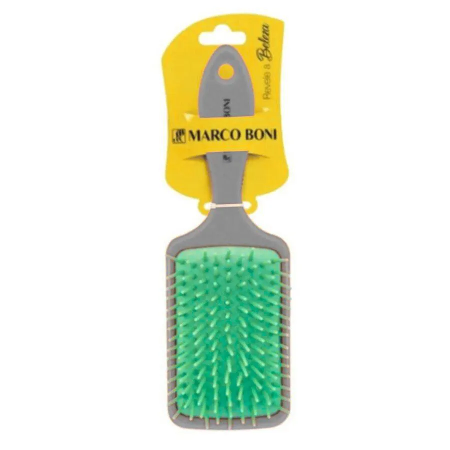 ESCOVA RAQUETE MéDIA NOLITA CINZA / VERDE - MARCO BONI