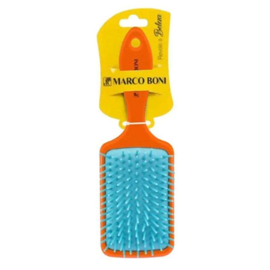 ESCOVA RAQUETE MéDIA NOLITA LARANJA / AZUL - MARCO BONI
