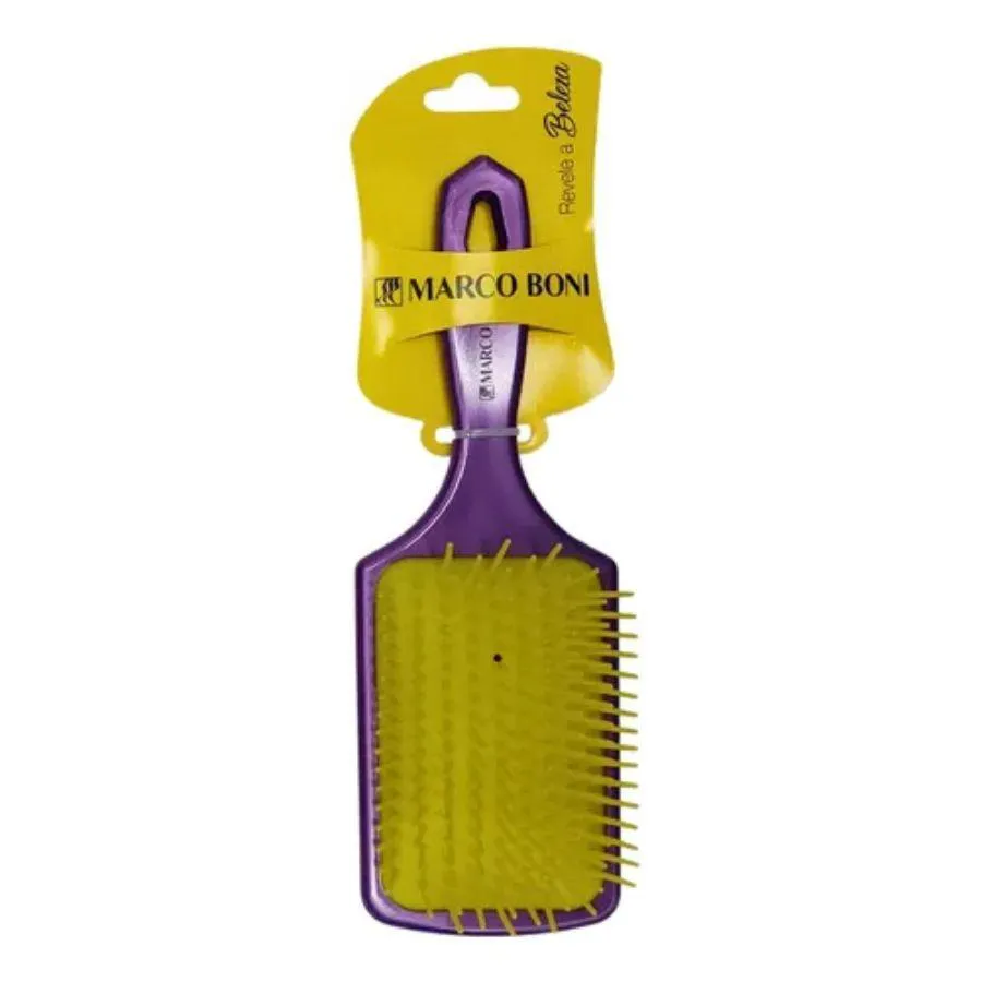 ESCOVA RAQUETE MéDIA NOLITA ROXO / AMARELO - MARCO BONI