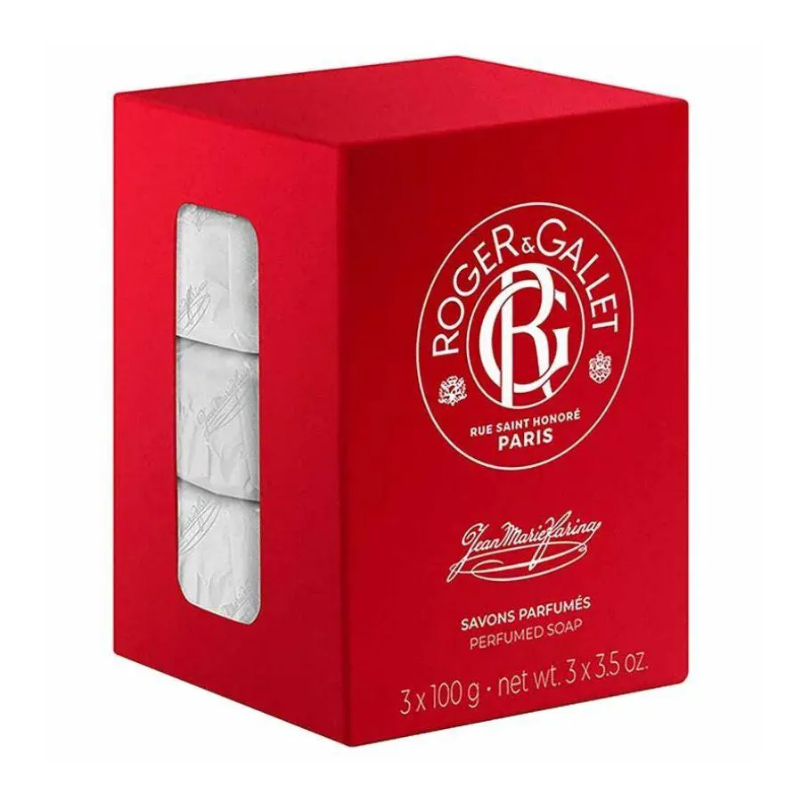 KIT SABONETES ROGER & GALLET JEAN MARIE FARINA 3 X 100G