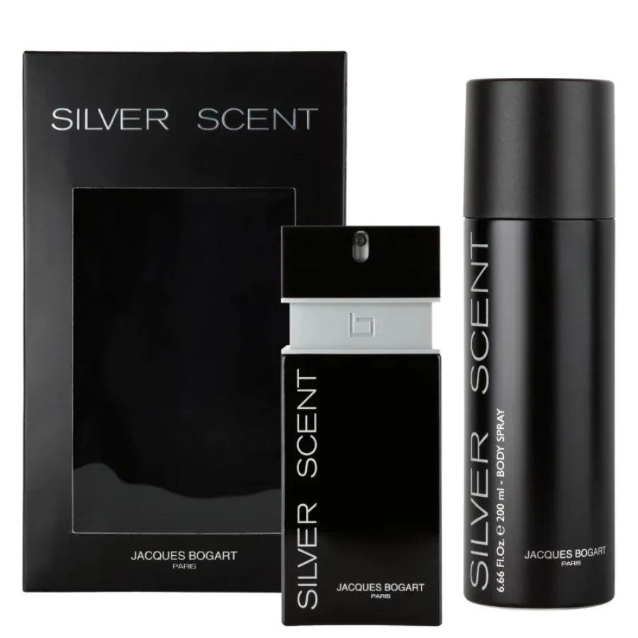KIT SILVER SCENT ( PERFUME EDT 100ML + BODY SPRAY 200ML )