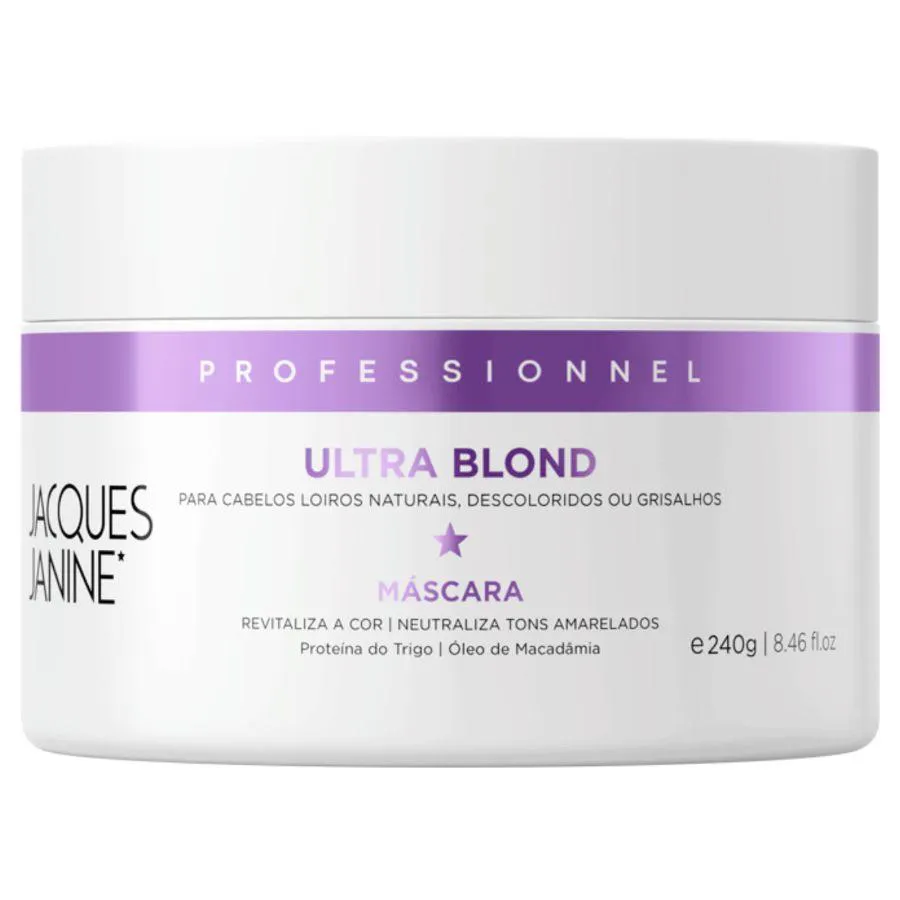 MáSCARA CAPILAR MATIZADORA ULTRA BLOND 240G - JACQUES JANINE