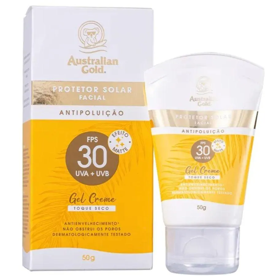 PROTETOR SOLAR FACIAL ANTIPOLUIçãO FPS 30 50G - AUSTRALIAN GOLD