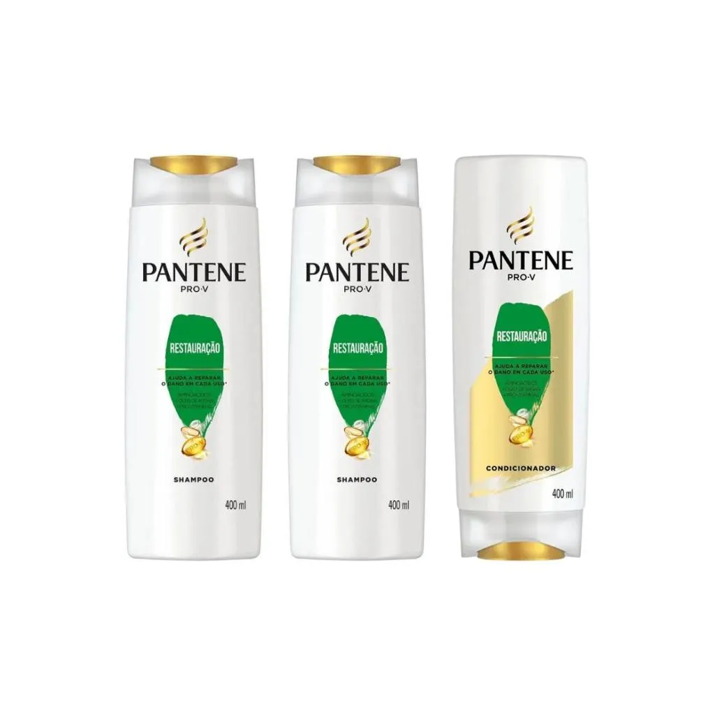 KIT PANTENE RESTAURAçAO 2 SHAMPOO 400ML + 1 COND 400ML