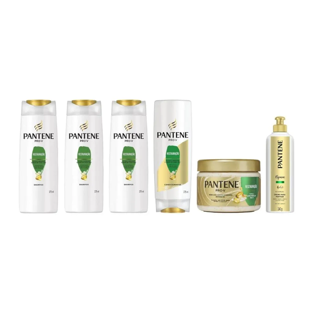 KIT PANTENE RESTAURAçAO 3 SH 175ML+COND 175+MASC 270+CR PENT