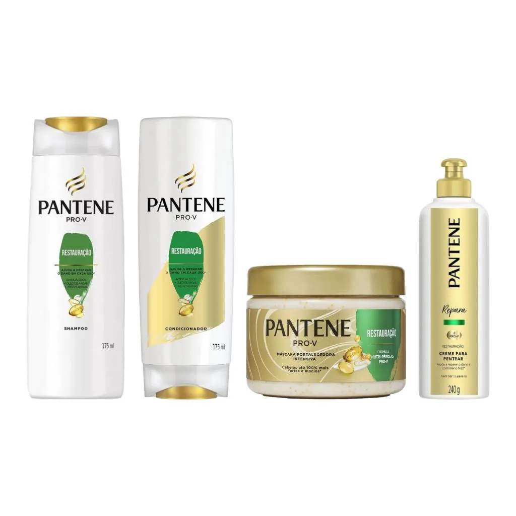 KIT PANTENE RESTAURAçAO SH 175ML+COND 175ML+MASC 270+CR PENT