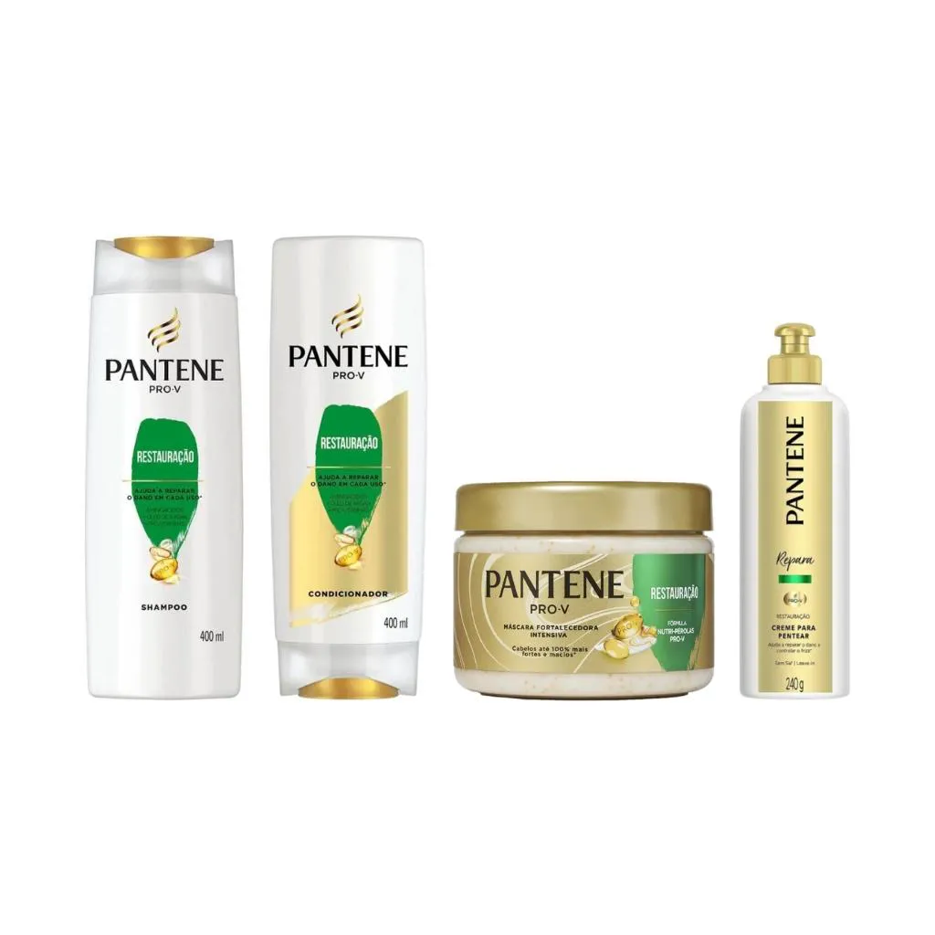 KIT PANTENE RESTAURAçAO SH 400ML+COND 400ML+MASC 270+CR PENT