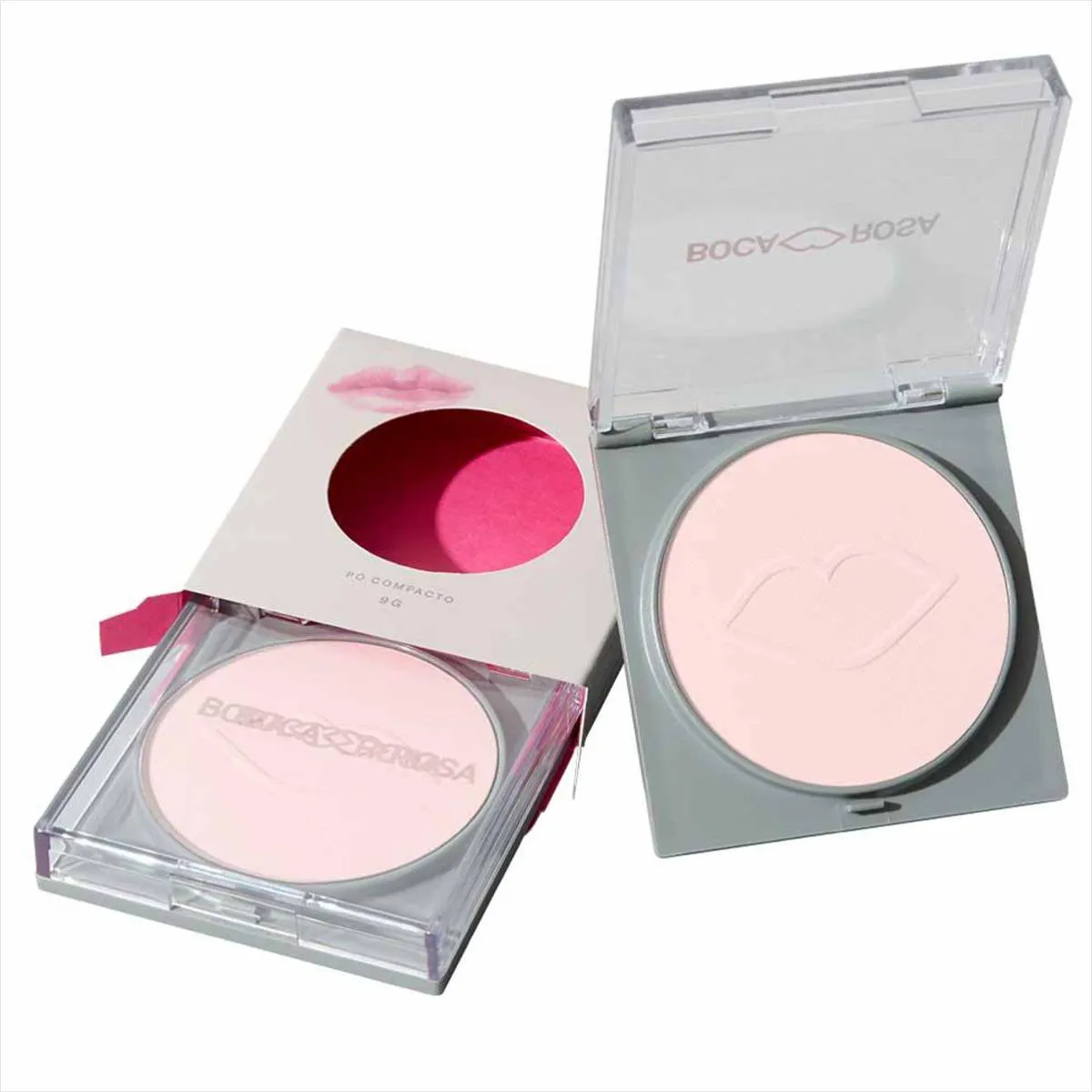 KIT BOCA ROSA Pó COMPACTO TRANSLUCIDO JUJUBA +STICK PELE 05
