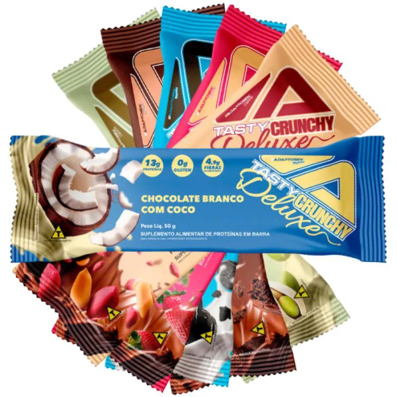 TASTY CRUNCHY DELUXE 50G  KIT 6 UN - ADAPTOGEN