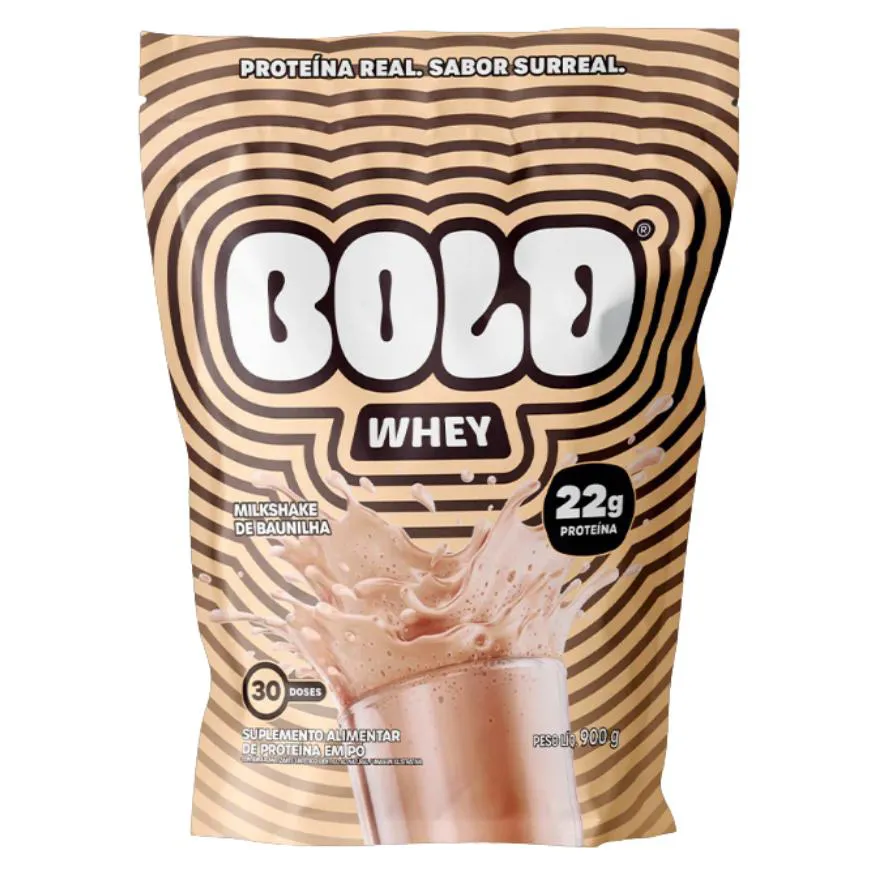 WHEY BOLD PROTEIN 3W 900G SABOR MILKSHAKE DE BAUNILHA