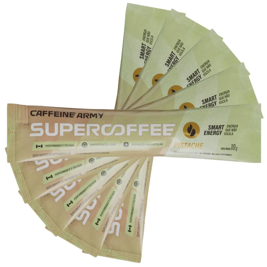 SACHE SUPER COFFEE PISTACHE KIT 5 UNID - CAFFEINE ARMY