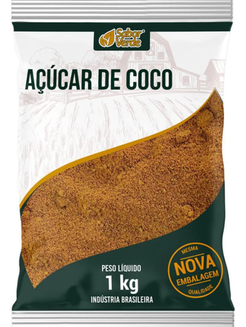 AçúCAR DE COCO 1KG SABOR VERDE