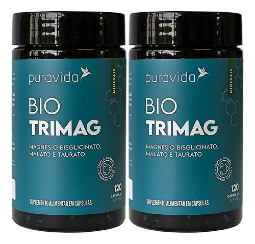 BIO TRI MAGUINéSIO 2 X 120 CáPSULAS PURAVIDA