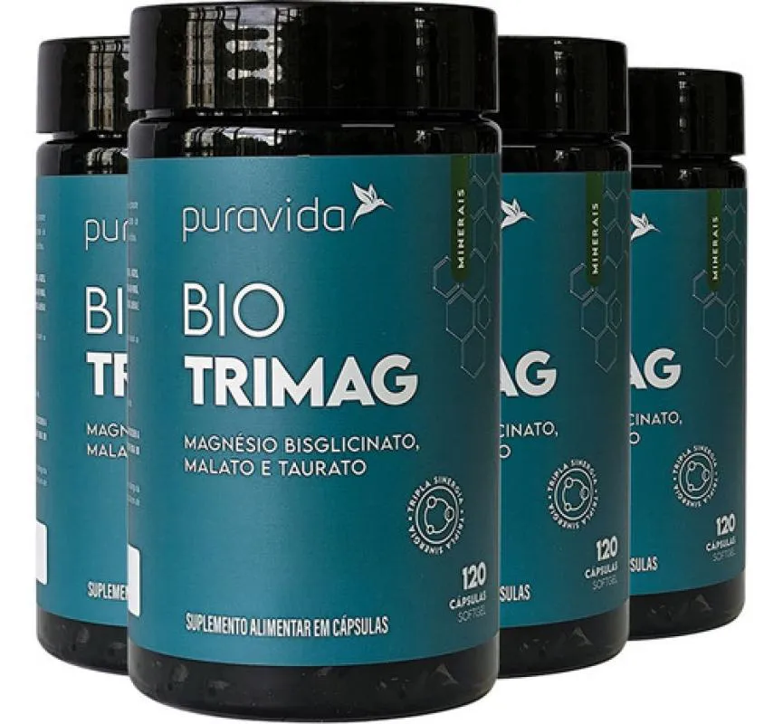 BIO TRI MAGUINéSIO 4 X 120 CáPSULAS PURAVIDA