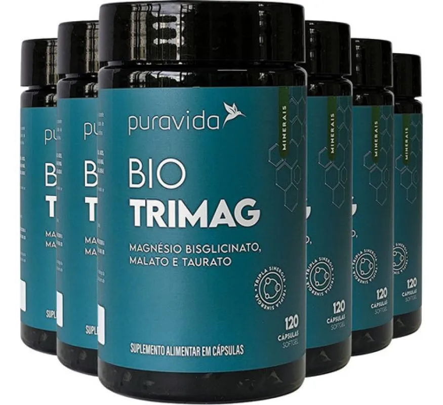 BIO TRI MAGUINéSIO 6 X 120 CáPSULAS PURAVIDA