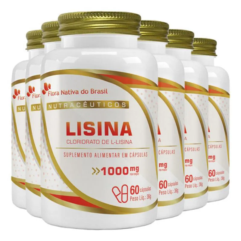 LISINA 6 X 60 CáPSULAS FLORA NATIVA