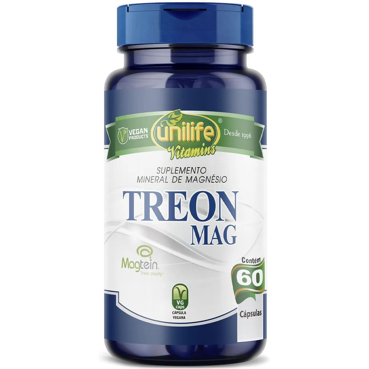 MAGNéSIO TREONATO TREON MAG 60 CáPSULAS UNILIFE