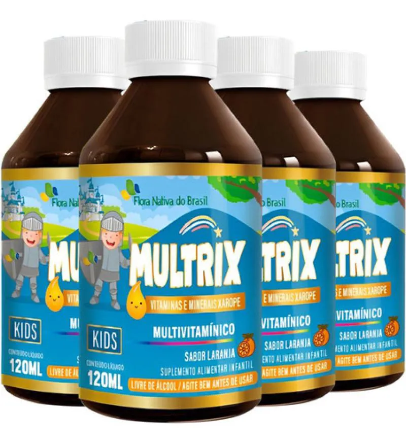 MULTRIX MULTIVITAMíNICO 4 X 120ML FLORA NATIVA