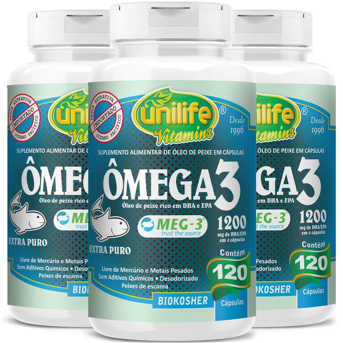 ÔMEGA 3 3 X 120 CáPSULAS UNILIFE