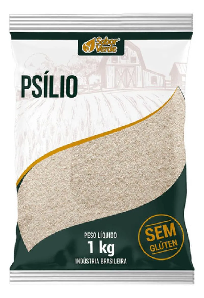 PSYLLIUM PSILIO EM FLOCOS 1KG SABOR VERDE
