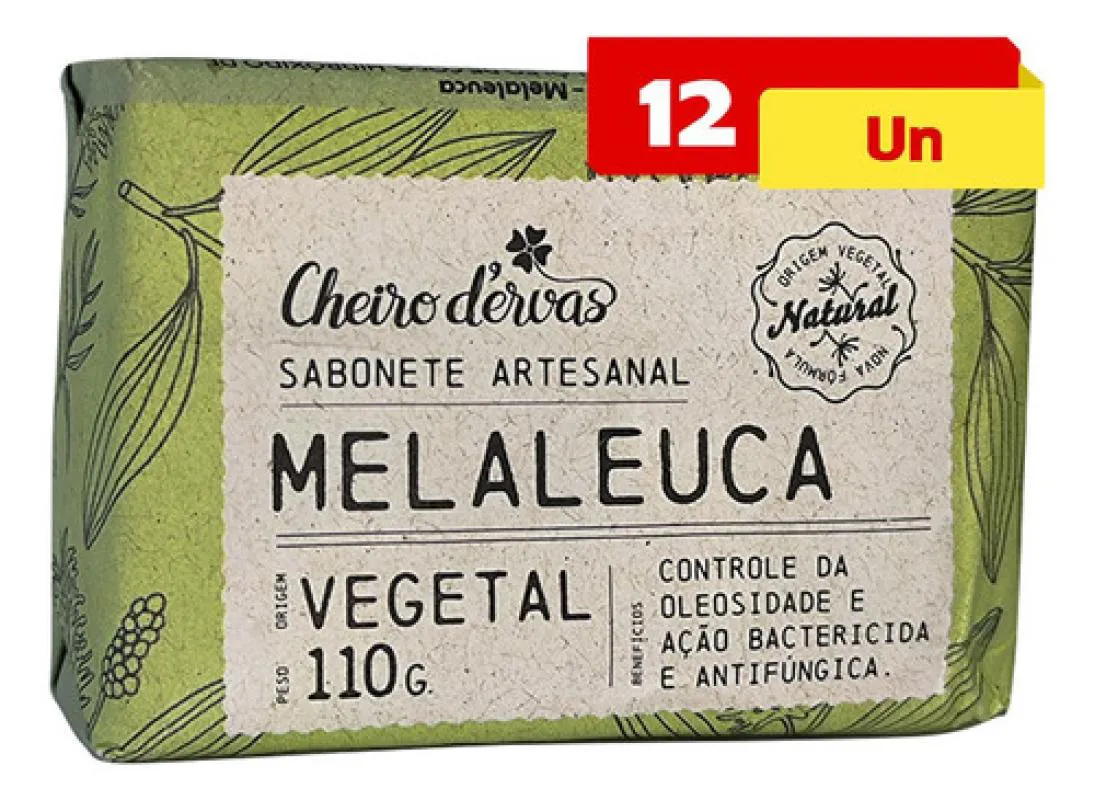 SABONETE DE MELALEUCA 12 X 110G CHEIRO DE ERVAS