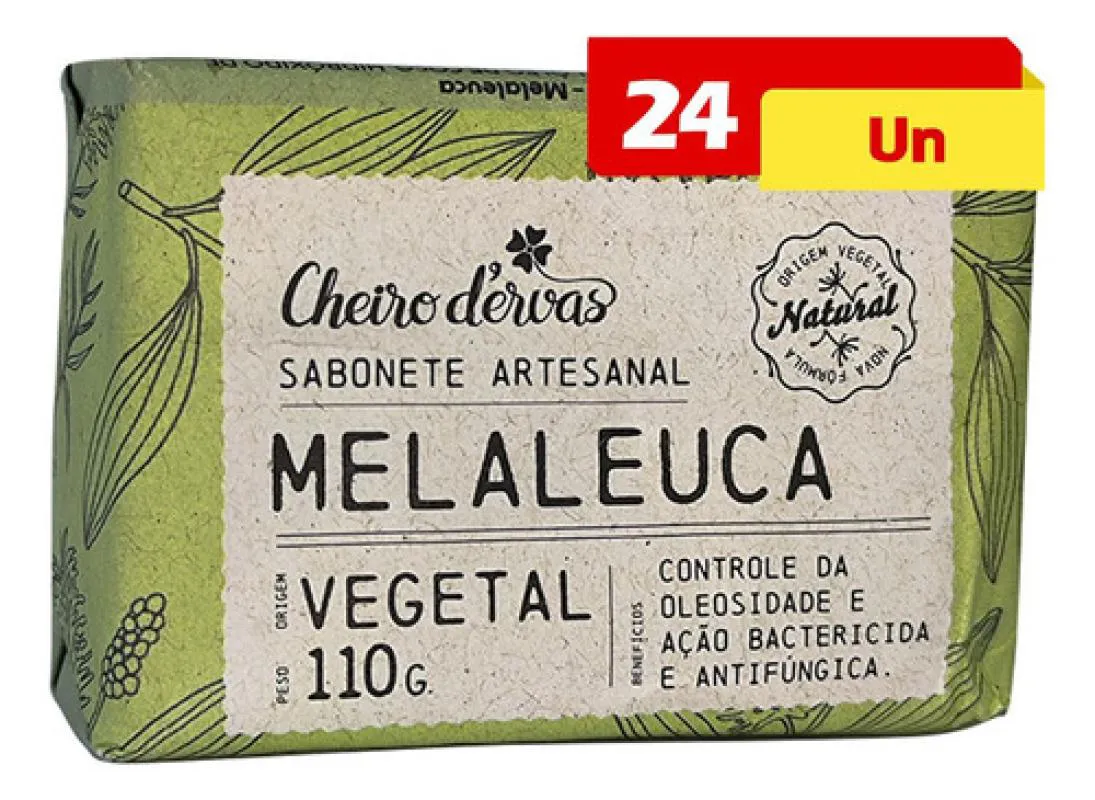 SABONETE DE MELALEUCA 24 X 110G CHEIRO DE ERVAS