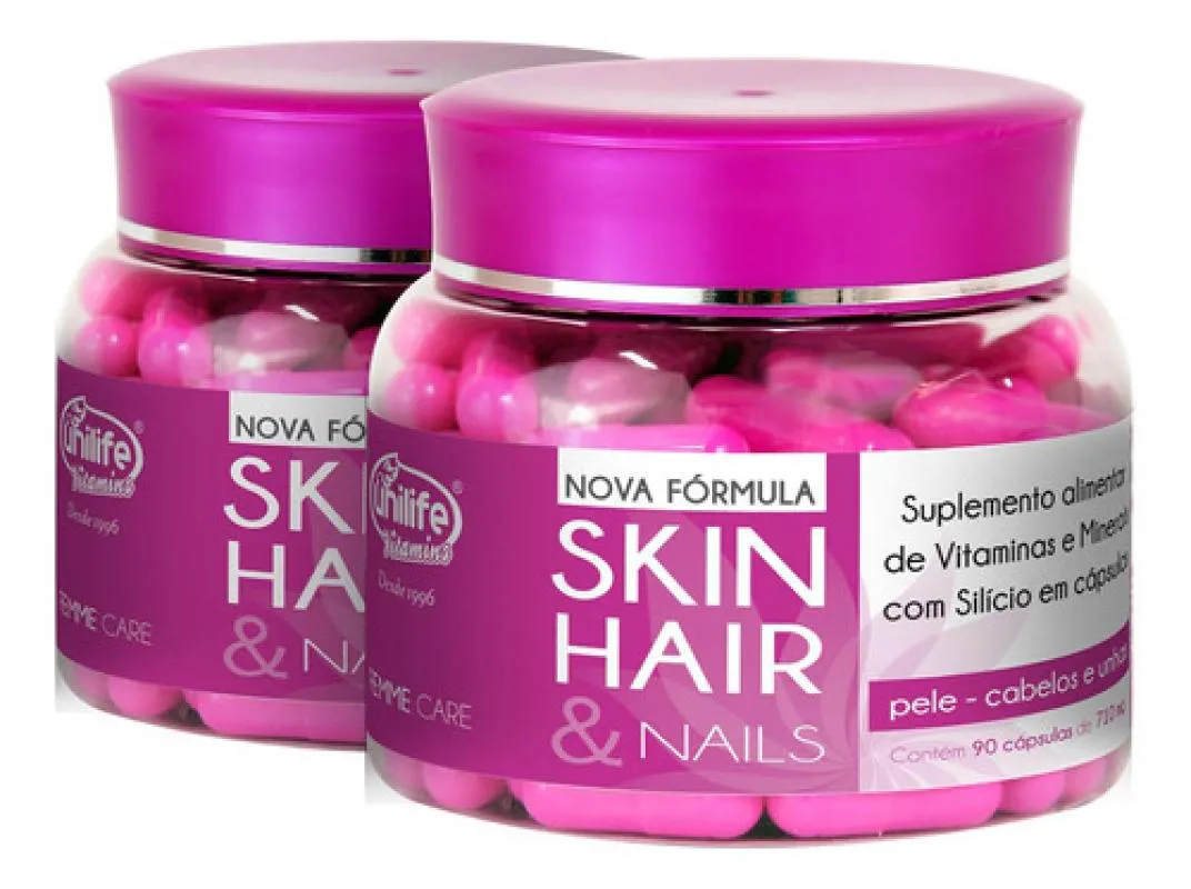 SKIN HAIR E NAILS 2 X 90 CáPSULAS UNILIFE