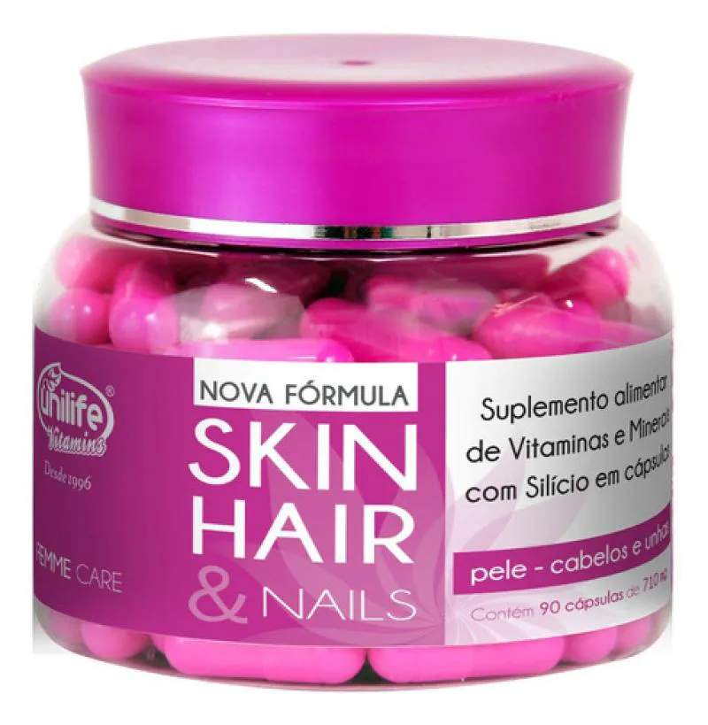SKIN HAIR E NAILS 90 CáPSULAS UNILIFE