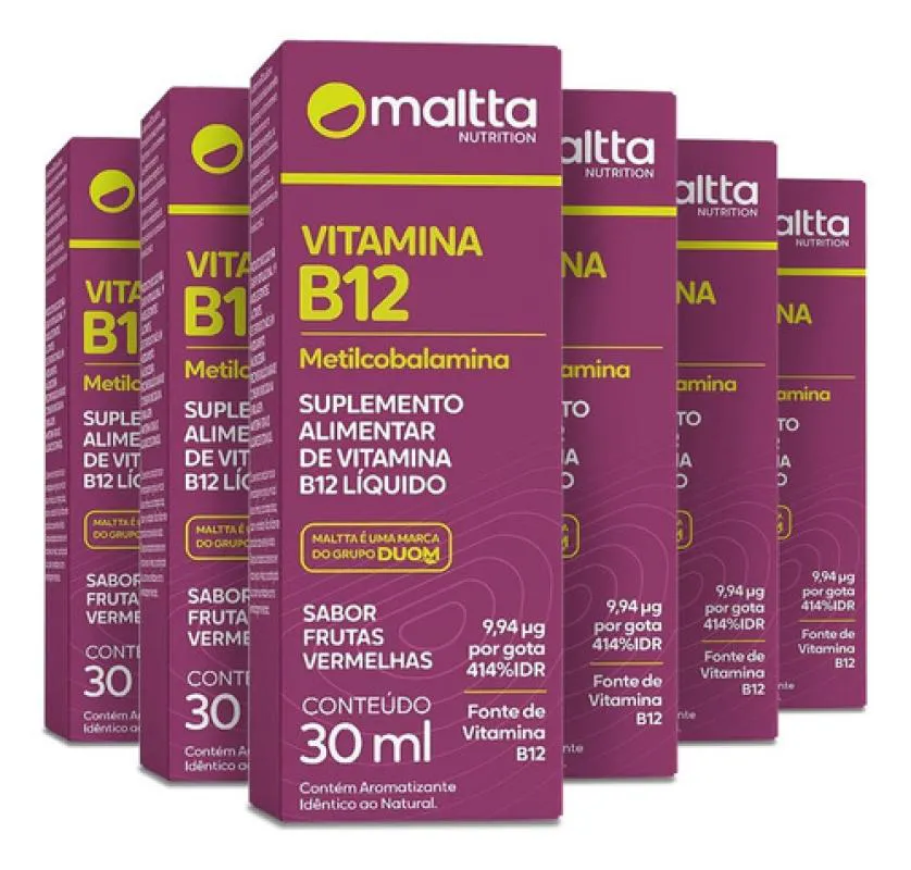 VITAMINA B12 METILCOBALAMINA GOTAS 6 X 60 30ML MALTTA