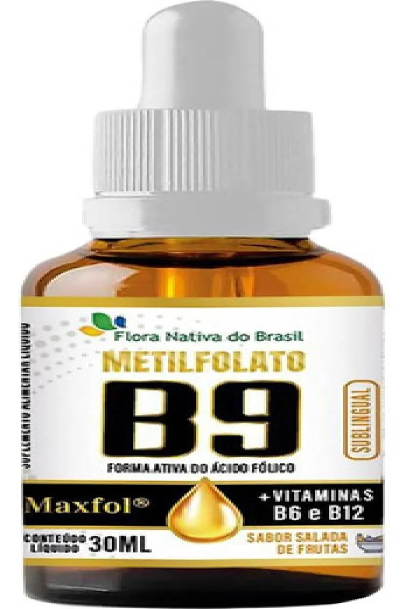 VITAMINA B9 SUBLINGUAL METILFOLATO 30ML FLORA NATIVA