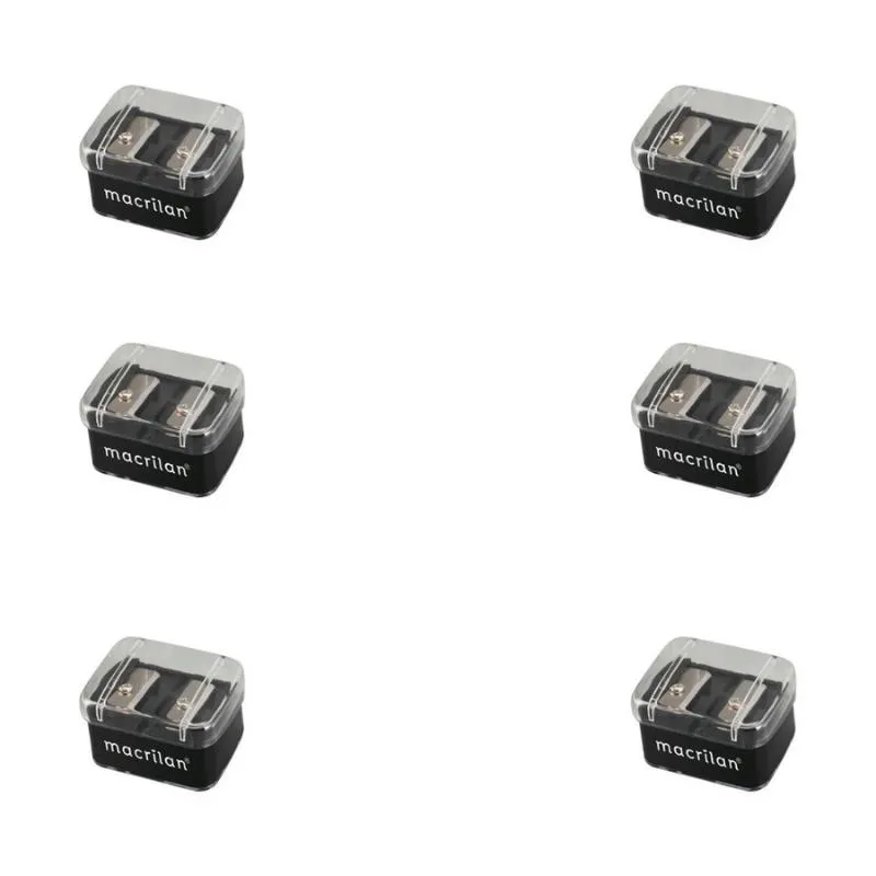 KIT COM 6 APONTADOR PARA LáPIS DE MAQUIAGEM AP-01