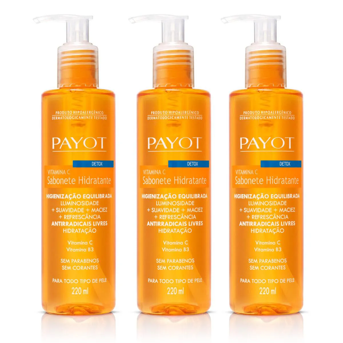KIT TRIO SABONETE VITAMINA C PAYOT
