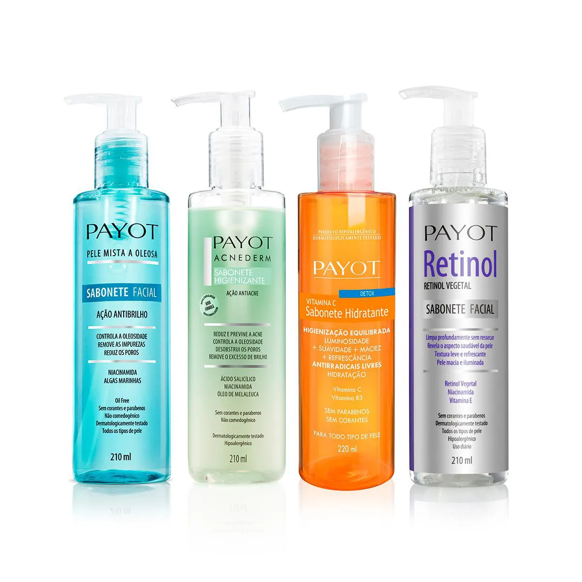 KIT 4 SABONETES LíQUIDO PAYOT