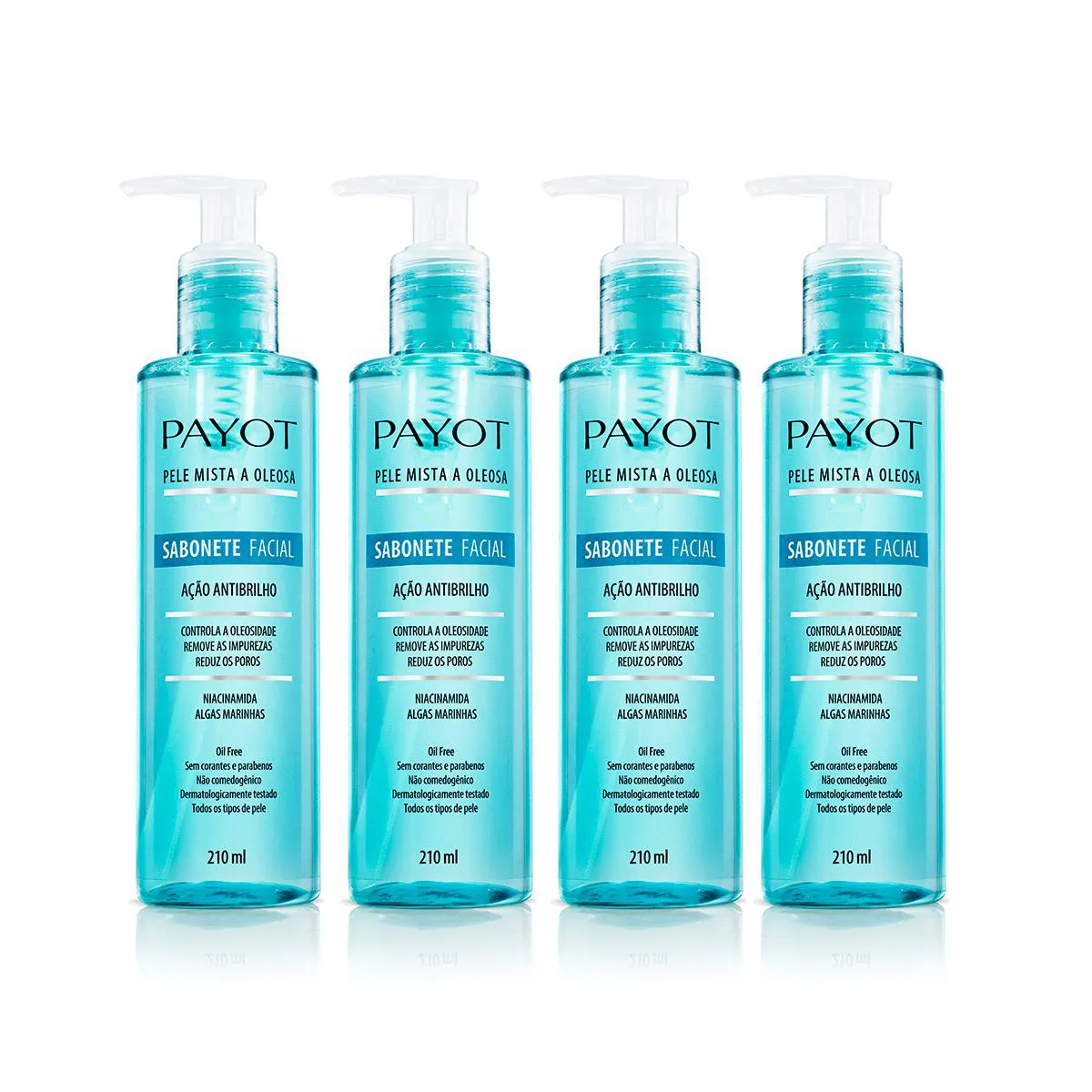 KIT 4 SABONETES LíQUIDO PELE MISTA A OLEOSA PAYOT