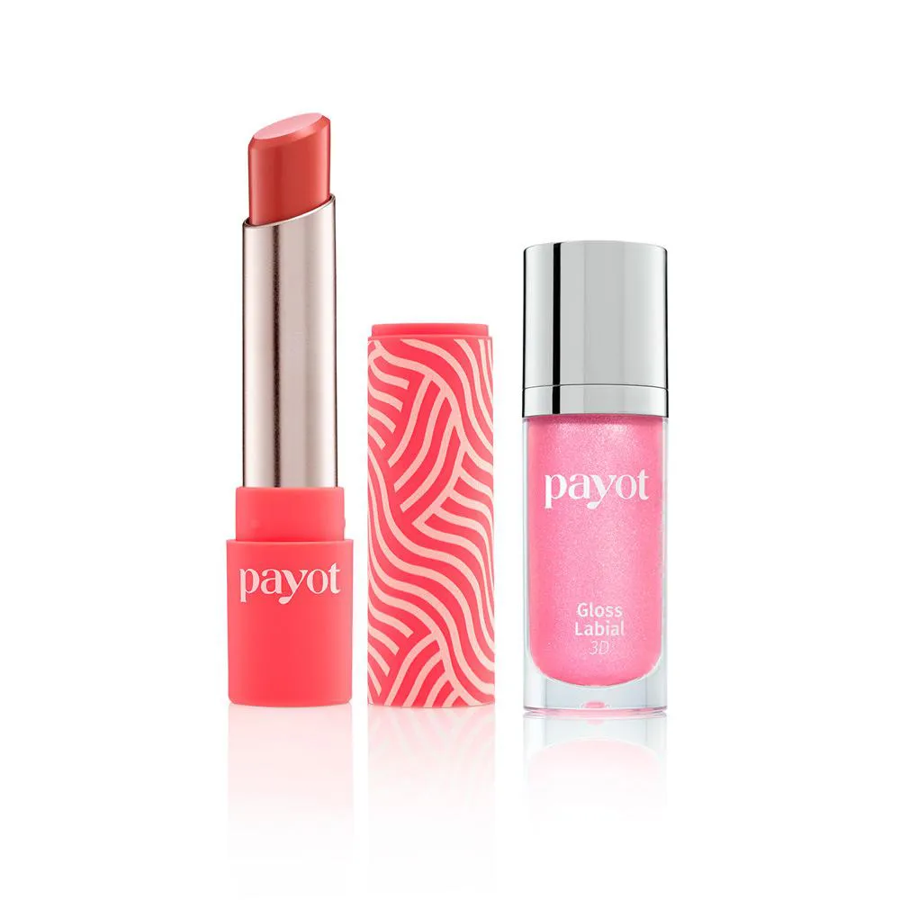 KIT LáBIOS CHéRIE PAYOT - BATOM MATTE MISTéRIO + GLOSS LABIAL 3D ALGODãO DOCE 20