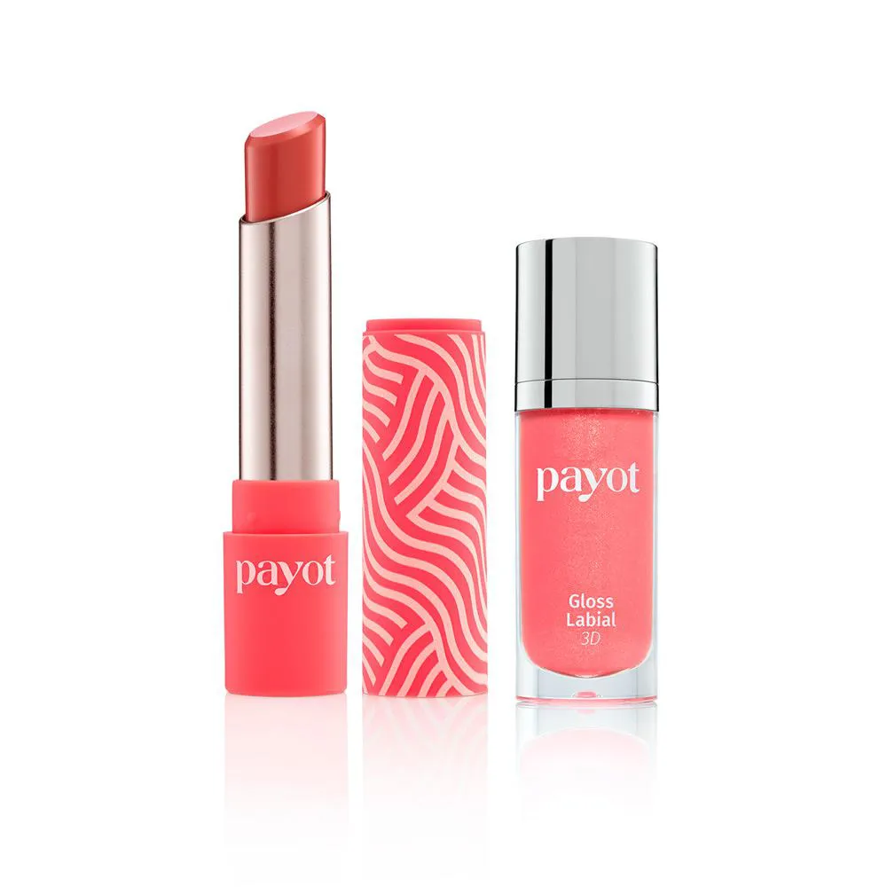 KIT LáBIOS CHéRIE PAYOT - BATOM MATTE MISTéRIO + GLOSS LABIAL 3D GOIABA 30