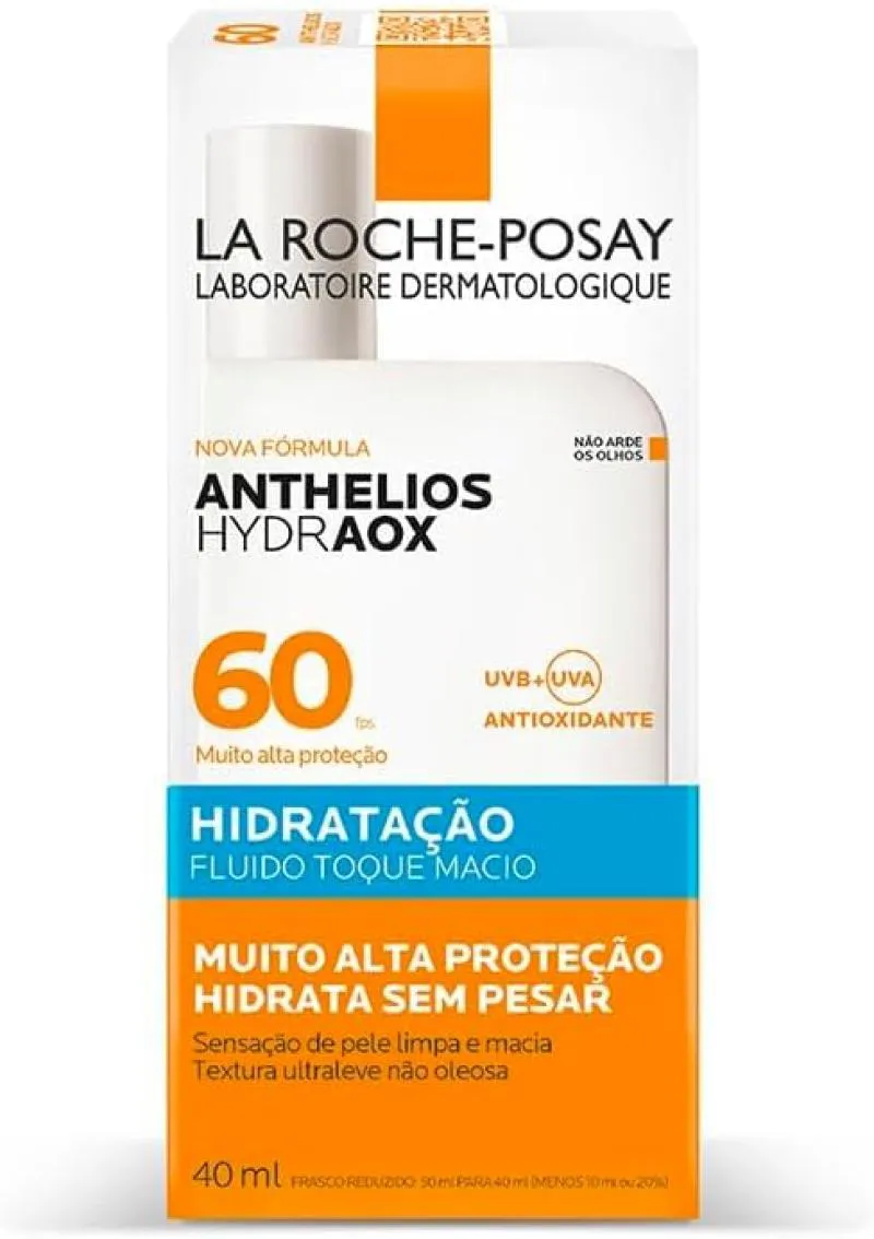 LA ROCHE-POSAY ANTHELIOS HYDRAOX HIDRATAçãO FPS60 - PROTETOR SOLAR 40ML