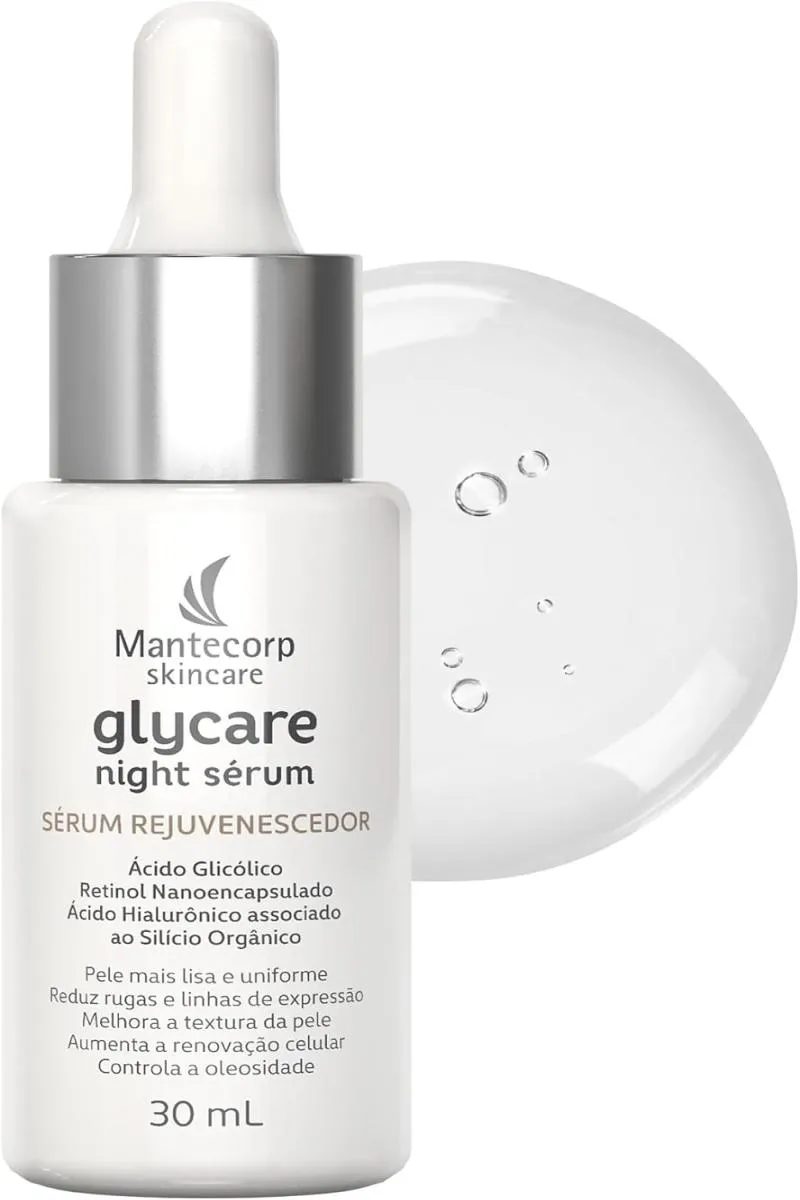 SéRUM FACIAL NOTURNO MANTECORP – GLYCARE NIGHT SéRUM - 30ML